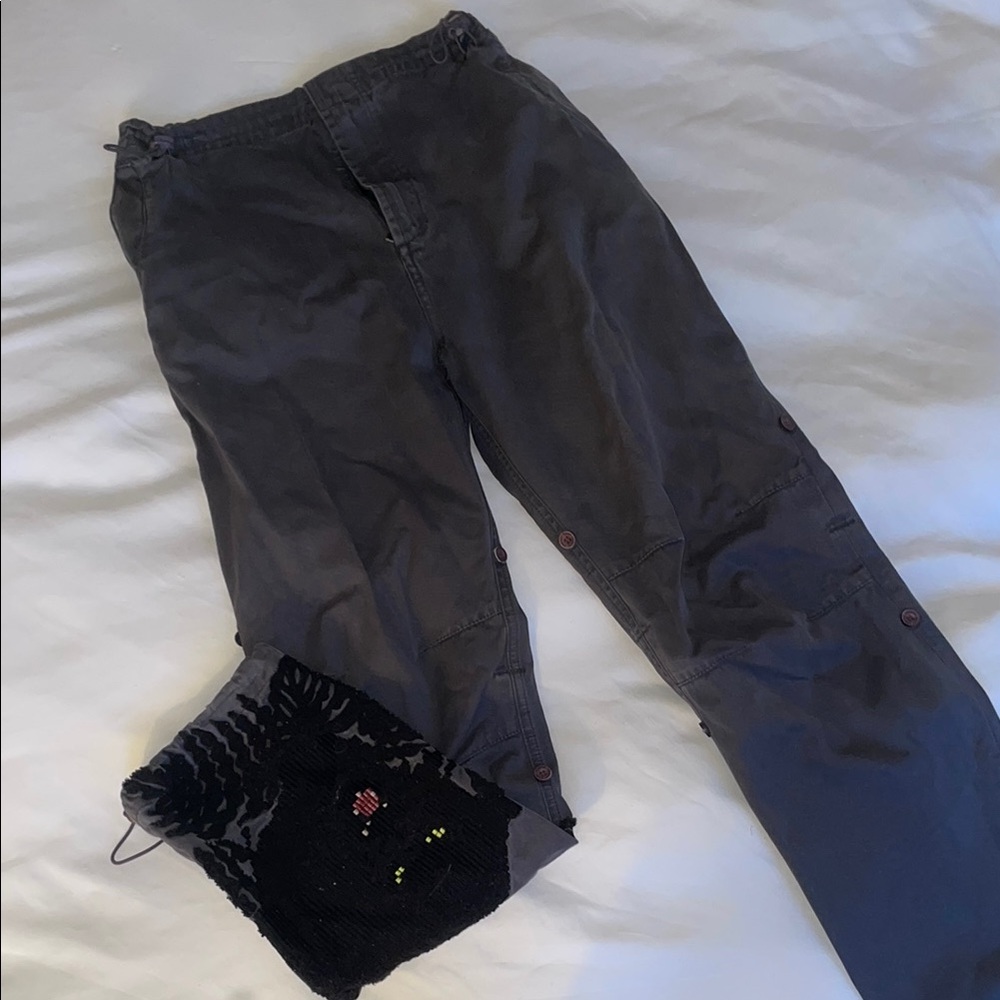 Maharishi Cargo Gray Pants with Tapered Leg